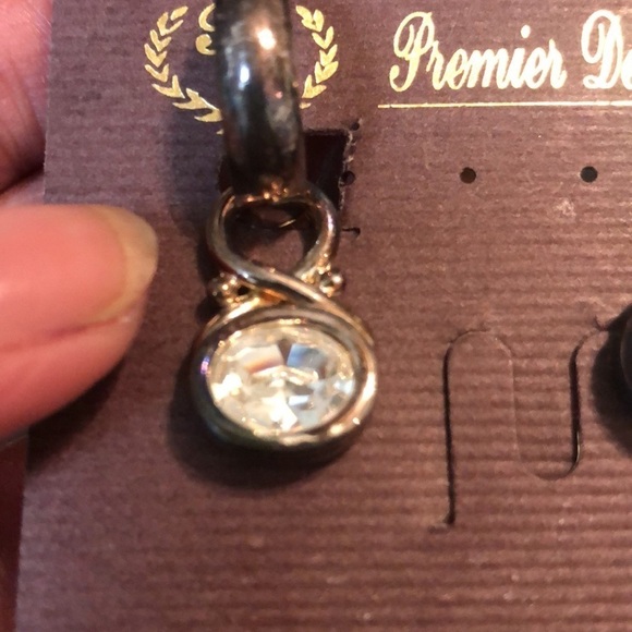 Premier designs vintage rhine stone clip on earrings​ - Picture 5 of 6